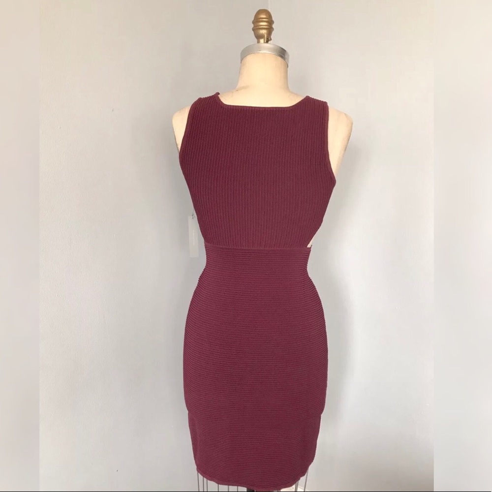 NWT Tart Collections Ribbed Bodycon Cutout Dress - Picture 3 of 7